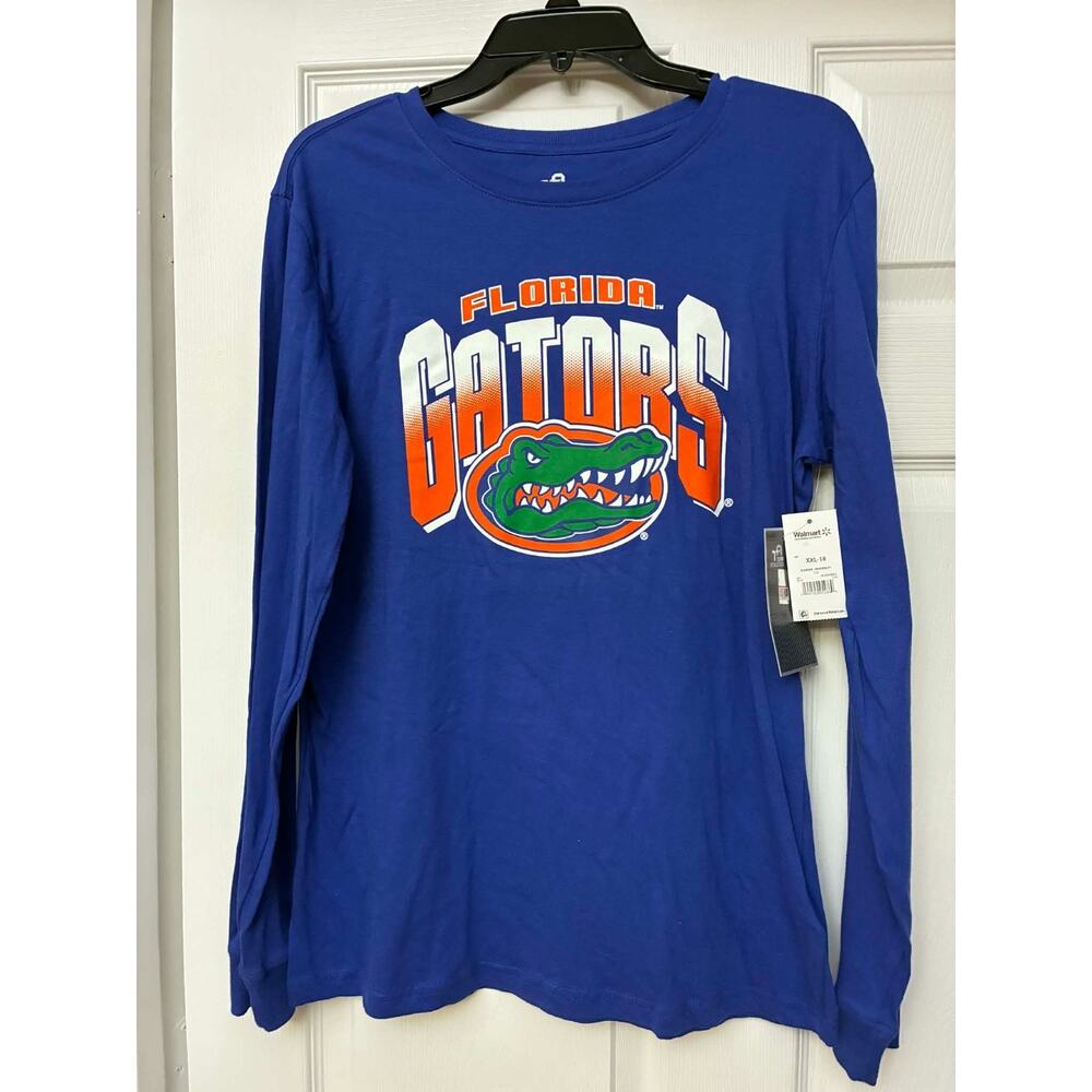 Florida Gators Long Sleeve T-Shirt Youth XXL 18‎ Blue NCAA Team Athletics NWT